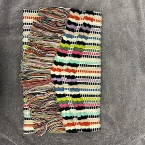 Stella and Dot multicolor with fringe front clutch.